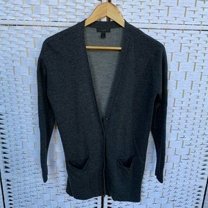J. Crew Slate Grey Button Up Cardigan Sweater